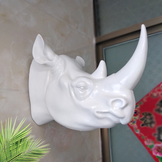 Rhino Head Creative Home Style Decoration