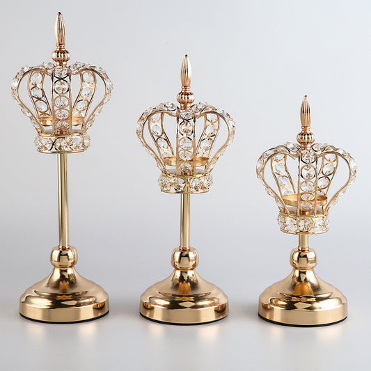 European Style Crown Candle Holder Decoration Home